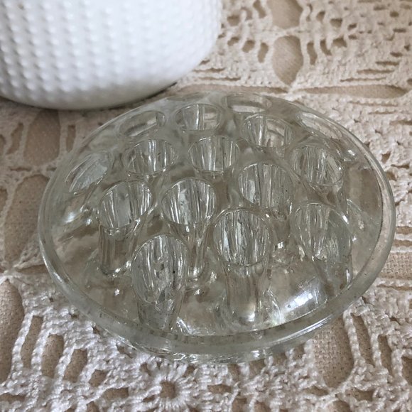 Vintage Glass Floral Frog / Floral Arranging - Picture 2 of 4